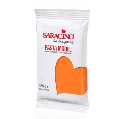 Πάστα Ζάχαρης Μοντελισμού Saracino Πορτοκαλί 250g