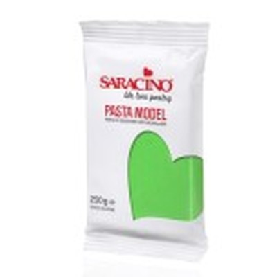 Πάστα Ζάχαρης Μοντελισμού Saracino Πράσινο Ανοικτό 250g