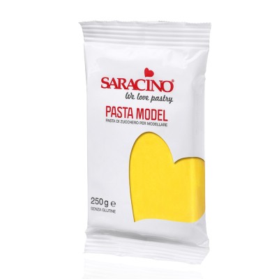 Πάστα Ζάχαρης Μοντελισμού Saracino Κίτρινο 250g