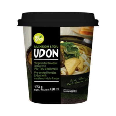 Στιγμιαία Σούπα Noodles με Γεύση Μανιταριού & Tofu Allgroo 173gr