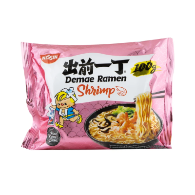 Στιγμιαία Σούπα Noodles Ramen με Γεύση Γαρίδα Nissin 100gr