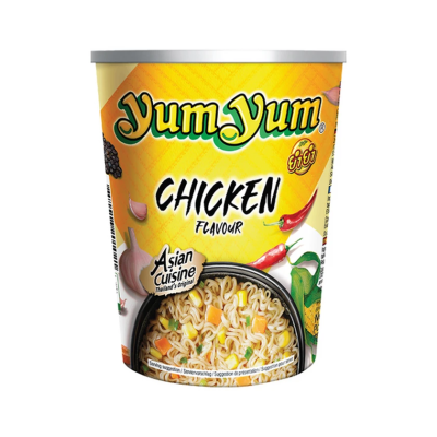 Στιγμιαία Σούπα Νoodles με Γεύση Κοτόπουλο Yum Yum 70gr