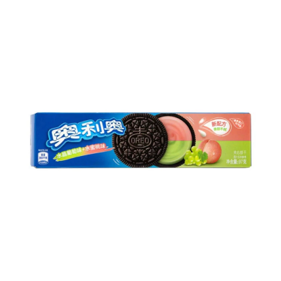 Μπισκότα Oreo Γεμιστά με Σταφύλι & Ροδάκινο Oreo 97gr