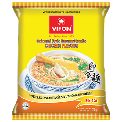 Στιγμιαία Σούπα Noodles με Γεύση Κοτόπουλο Vifon 70gr
