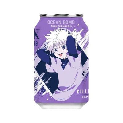 Ανθρακούχο Νερό με Γεύση Lychee & Μαύρο Τσάι Hunter Ocean Bomb 330gr