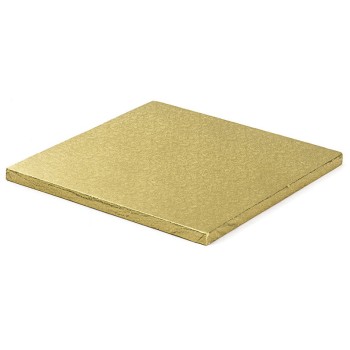Δίσκος Τετράγωνος 1.3cm Χρυσό 25cm