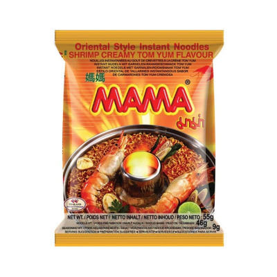 Στιγμιαία Σούπα Noodles με Γεύση Γαρίδας Tom Yum Flavor Pouch 55gr