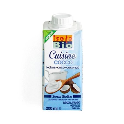 Βιολογική Κρέμα Καρύδας για Μαγείρεμα Isolabio 200gr
