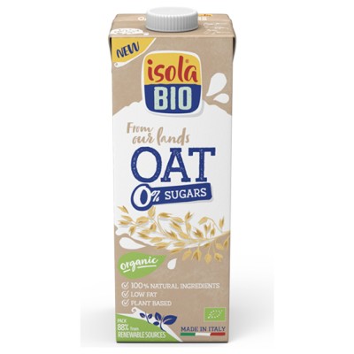 Βιολογικό Ρόφημα Βρώμης Χωρίς Σάκχαρα Isolabio 1000gr