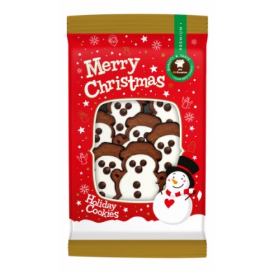Χριστουγεννιάτικα Μπισκότα σε Σχήμα Χιονάνθρωπο Mr Cookie 200gr
