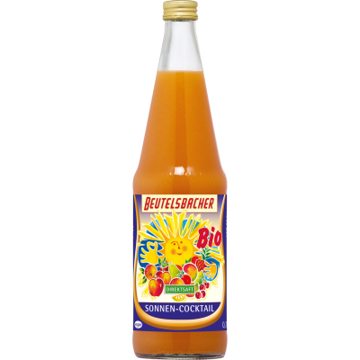 Vegan Βιολογικός Χυμός Sun-Cocktail Χωρίς Ζάχαρη/Γλουτένη Beutelsbacher 700gr