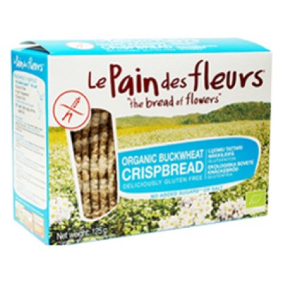 Βιολογικά Τραγανά Κράκερ από Φαγόπυρο Χωρίς Ζάχαρη και Αλάτι Le pain des fleurs 150gr