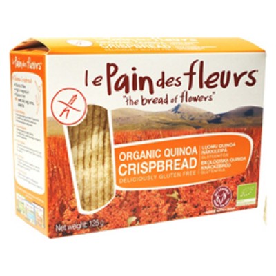 Βιολογικά Τραγανά Κράκερ από Κινόα Le pain des fleurs 150gr
