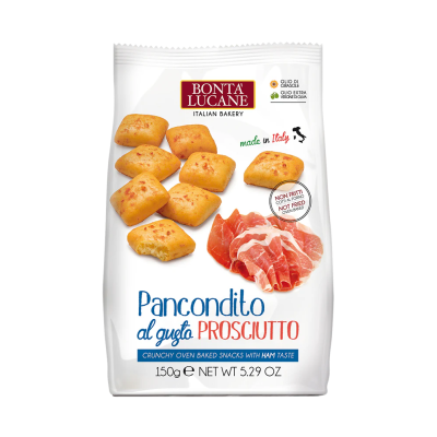 Ψητό Σνακ Pancondito με Γεύση Ζαμπόν Προσούτο Bonta Lucane 150gr