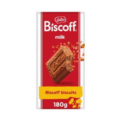 Σοκολάτας Γάλακτος με Γέμιση Biscoff & Κομματάκια Μπισκότου Lotus 180gr
