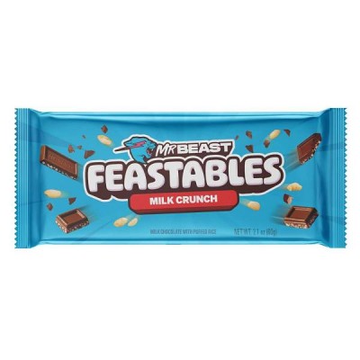 Σοκολάτα Γάλακτος Crunch Feastables Mr Beast 60gr
