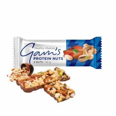 Μπάρα Πρωτεΐνης με Ξηρούς Καρπούς Gam's 40gr