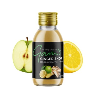 Ginger Shot με Μήλο & Λεμόνι Gam's 60gr