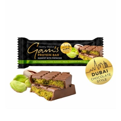 Μπάρα Πρωτεΐνης με Φυστίκι Dubai Style Gam's 60gr