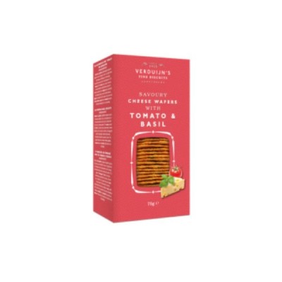 Κράκερς Wafers με Ντομάτα & Βασιλικό Verduijns 75gr