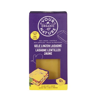 Βιολογικά Λαζάνια από Κίτρινες Φακές Udea 250gr