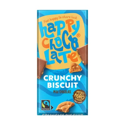 Βιολογική Σοκολάτα Γάλακτος με Τραγανό Μπισκότο 37% Udea 100gr 