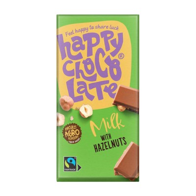 Βιολογική Σοκολάτα Γάλακτος με Φουντούκια Udea 200gr 