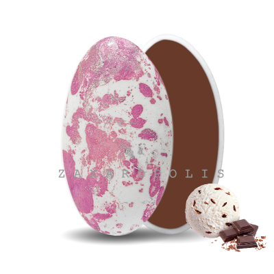 Κουφέτα Choco Splash Στρατσιατέλα Λευκό, Πιτσιλωτό Ροζ Zaxaropolis 1kg
