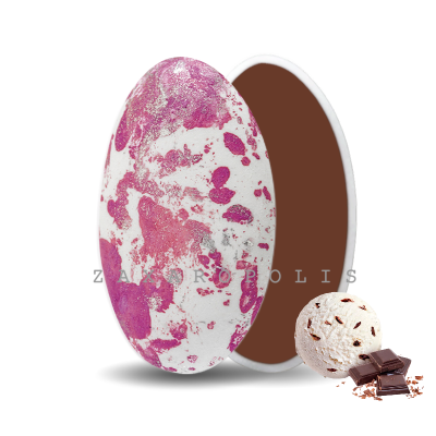 Κουφέτα Choco Splash Στρατσιατέλα Λευκό, Πιτσιλωτό Φούξια Zaxaropolis 1kg