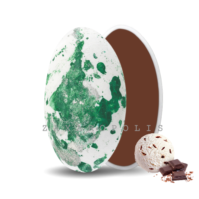 Κουφέτα Choco Splash Στρατσιατέλα Λευκό, Πιτσιλωτό Πράσινο Zaxaropolis 1kg