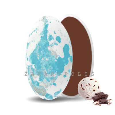 Κουφέτα Choco Splash Στρατσιατέλα Λευκό, Πιτσιλωτό Σιέλ Zaxaropolis 1kg