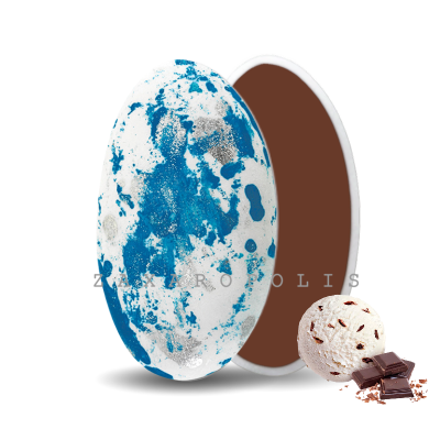 Κουφέτα Choco Splash Στρατσιατέλα Λευκό, Πιτσιλωτό Μπλε Zaxaropolis 1kg