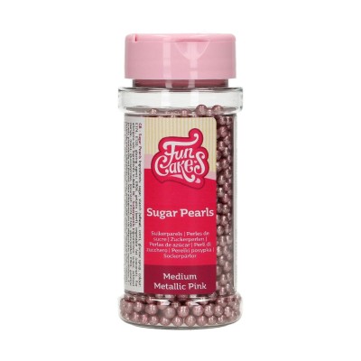 Πέρλες Ροζ Μεταλλικές 4mm 80gr.