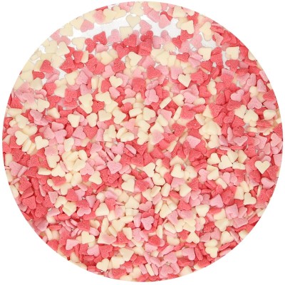 Κας Κας Μίνι Καρδιές Λευκές-Ροζ 60g