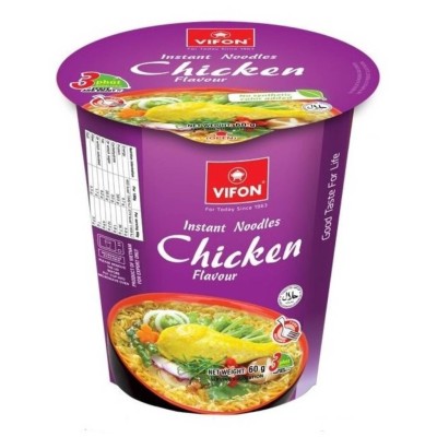 Στιγμιαία Noodles με Γεύση Κοτόπουλο σε Cup Vifon 60gr