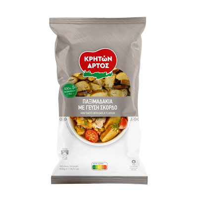 Παξιμάδακια με Γεύση Σκόρδο Κρητών Άρτος 400gr
