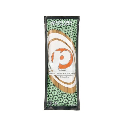 Βιολογικά Noodles από Κολοκύθα, Τζίντζερ και Καφέ Ρύζι King Soba 250gr