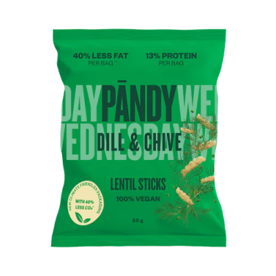 Chips Φακής με Άνηθο και Chives Pandy 50gr