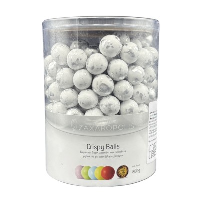 Κουφέτα Crispies Μάρμαρο Ασημί 800gr