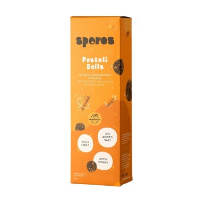 Βιολογικά Βρεφικά Pasteli Balls με Ταχίνι, Φιστικοβούτυρο & Σουσάμι +12 μηνών Sporos (x4 balls) 56gr