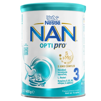 Βρεφικό Γάλα σε Σκόνη NAN OPTIPRO 3 (1-2 ετών) Nestle 400gr