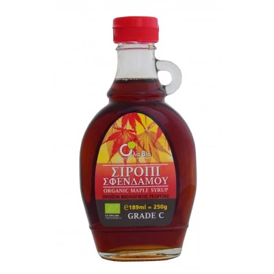 Σιρόπι Σφενδάμου Βιολογικό Όλα Bio 189ml
