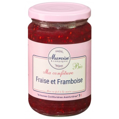 Βιολογική Μαρμελάδα Φράουλα & Φραμπουάζ Muroise Et Compagnie 350gr 
