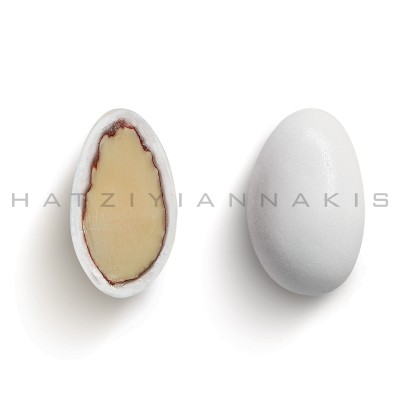 Κουφέτα Αμυγδάλου Κλασσικό Midi Λευκό, Ματ Hatziyiannakis 4kg