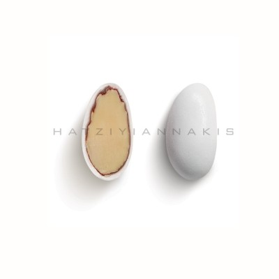 Κουφέτα Αμυγδάλου Supreme Midi, Λευκό Ματ Hatziyiannakis 800gr