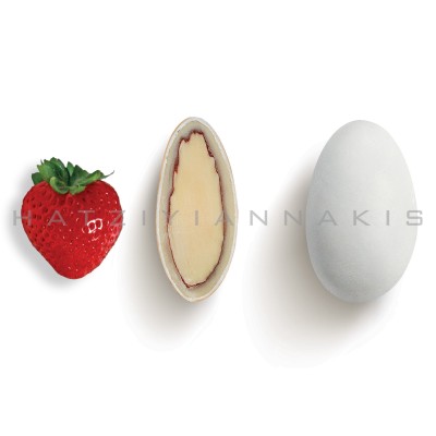 Κουφέτα Choco Almond Φράουλα Hatziyiannakis 4kg