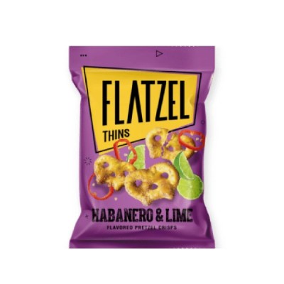 Pretzel Crisps με Πιπεριά Habanero και Lime Flatzel 85gr