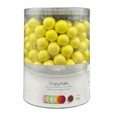Κουφέτα Crispies Περλέ Κίτρινο 800gr