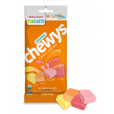 Βιολογικές Παιδικές Καραμέλες Φρούτων Chewys YumEarth 57gr 