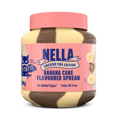 Άλειμμα Banana Cake Χωρίς Ζάχαρη Nella Healthy Co 350gr